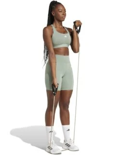 ADIDAS Optime Essentials High Waisted Shorts -Marks and Spencer Shop optime essentials high waisted shorts 11