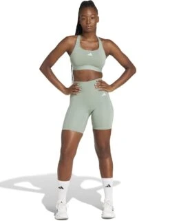 ADIDAS Optime Essentials High Waisted Shorts -Marks and Spencer Shop optime essentials high waisted shorts 13