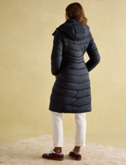 Joules Padded Hooded High Neck Longline Coat -Marks and Spencer Shop padded hooded high neck longline coat 12