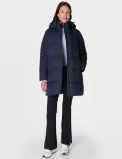 Sweaty Betty Padded Hooded Puffer Jacket -Marks and Spencer Shop padded hooded puffer jacket 12