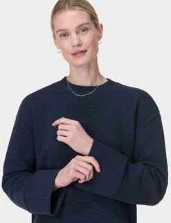 Sweaty Betty Peaceful Cotton Blend Ribbed Sweatshirt -Marks and Spencer Shop peaceful cotton blend ribbed sweatshirt 17