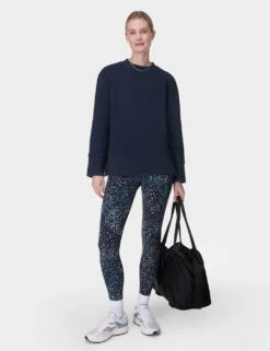 Sweaty Betty Peaceful Cotton Blend Ribbed Sweatshirt -Marks and Spencer Shop peaceful cotton blend ribbed sweatshirt 19
