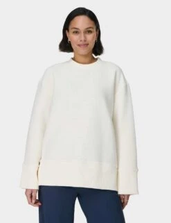 Sweaty Betty Peaceful Cotton Blend Ribbed Sweatshirt -Marks and Spencer Shop peaceful cotton blend ribbed sweatshirt 7