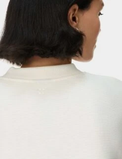 Sweaty Betty Peaceful Cotton Blend Ribbed Sweatshirt -Marks and Spencer Shop peaceful cotton blend ribbed sweatshirt 8