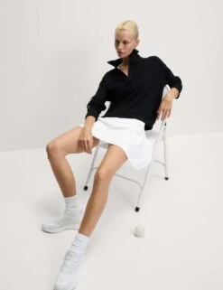 Pleated High Waisted Skort -Marks and Spencer Shop pleated high waisted skort 8