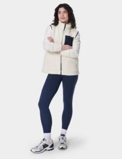Sweaty Betty Plush Zip Up Funnel Neck Fleece Gilet -Marks and Spencer Shop plush zip up funnel neck fleece gilet 15