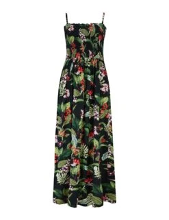Pour Moi Printed Maxi Shirred Beach Dress -Marks and Spencer Shop printed maxi shirred beach dress 7
