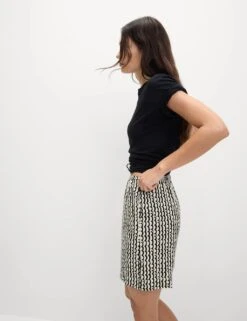 Printed Pure Twill High Waisted Shorts -Marks and Spencer Shop printed pure twill high waisted shorts 6