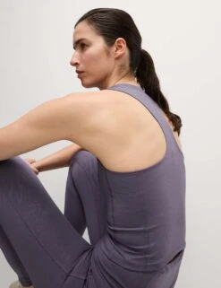 Printed Round Neck Fitted Crop Vest Top -Marks and Spencer Shop printed round neck fitted crop vest top 11