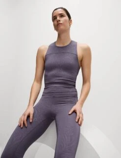 Printed Round Neck Fitted Crop Vest Top -Marks and Spencer Shop printed round neck fitted crop vest top 6