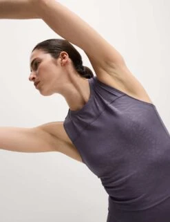 Printed Round Neck Fitted Crop Vest Top -Marks and Spencer Shop printed round neck fitted crop vest top 9