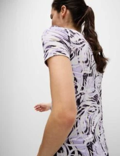 Printed Scoop Neck Fitted T-Shirt -Marks and Spencer Shop printed scoop neck fitted t shirt 7