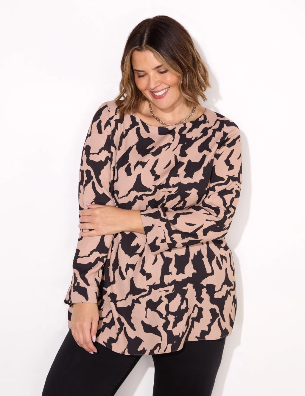 Printed Slash Neck Tunic 9 Printed Slash Neck Tunic - Image 7