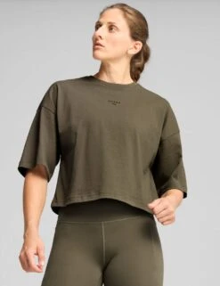 Puma X HYROX Pure Cotton Oversized T-Shirt -Marks and Spencer Shop puma x hyrox pure cotton oversized t shirt 4