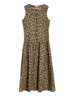 Pure Cotton Animal Print Midi Waistcoat Dress 20 Pure Cotton Animal Print Midi Waistcoat Dress -Marks and Spencer Shop pure cotton animal print midi waistcoat dress 6