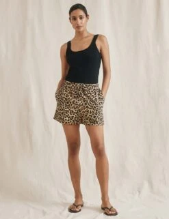 Pure Cotton Animal Print Shorts 15 Pure Cotton Animal Print Shorts -Marks and Spencer Shop pure cotton animal print shorts 5