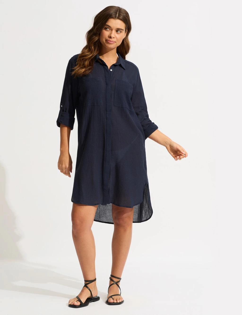 Seafolly Pure Cotton Beach Cover Up Shirt 15 Seafolly Pure Cotton Beach Cover Up Shirt - Image 13