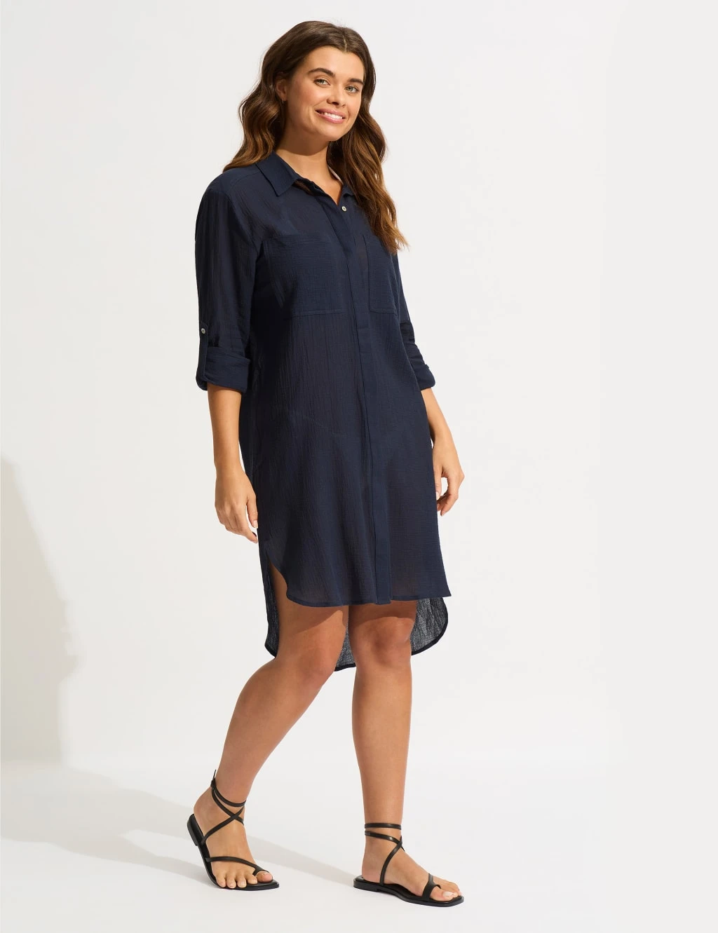Seafolly Pure Cotton Beach Cover Up Shirt 17 Seafolly Pure Cotton Beach Cover Up Shirt - Image 15