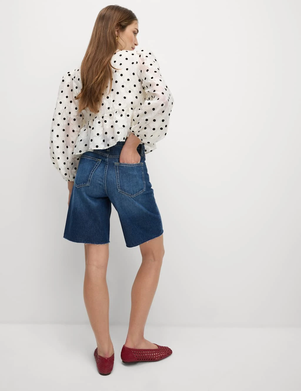 Pure Cotton Denim Bermuda Shorts 21 Pure Cotton Denim Bermuda Shorts - Image 19