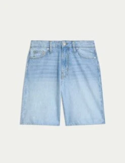 Pure Cotton Denim Bermuda Shorts 26 Pure Cotton Denim Bermuda Shorts -Marks and Spencer Shop pure cotton bermuda shorts