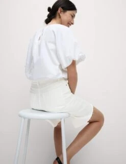 Pure Cotton Denim Bermuda Shorts 34 Pure Cotton Denim Bermuda Shorts -Marks and Spencer Shop pure cotton bermuda shorts 6