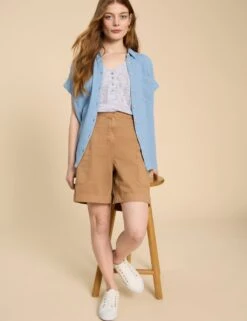 WHITE STUFF Pure Cotton Cargo Shorts 20 WHITE STUFF Pure Cotton Cargo Shorts -Marks and Spencer Shop pure cotton cargo shorts 6