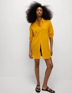 Pure Cotton Collared Beach Shirt -Marks and Spencer Shop pure cotton collared beach shirt 16