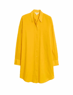 Pure Cotton Collared Beach Shirt -Marks and Spencer Shop pure cotton collared beach shirt 2