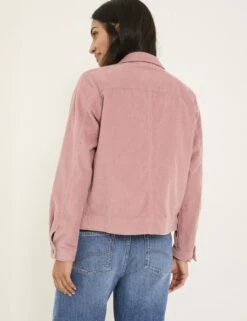 Pure Cotton Cord Collared Cropped Jacket -Marks and Spencer Shop pure cotton cord collared cropped jacket 7