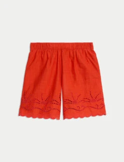 Pure Cotton Cut Out Beach Shorts -Marks and Spencer Shop pure cotton cut out beach shorts 6