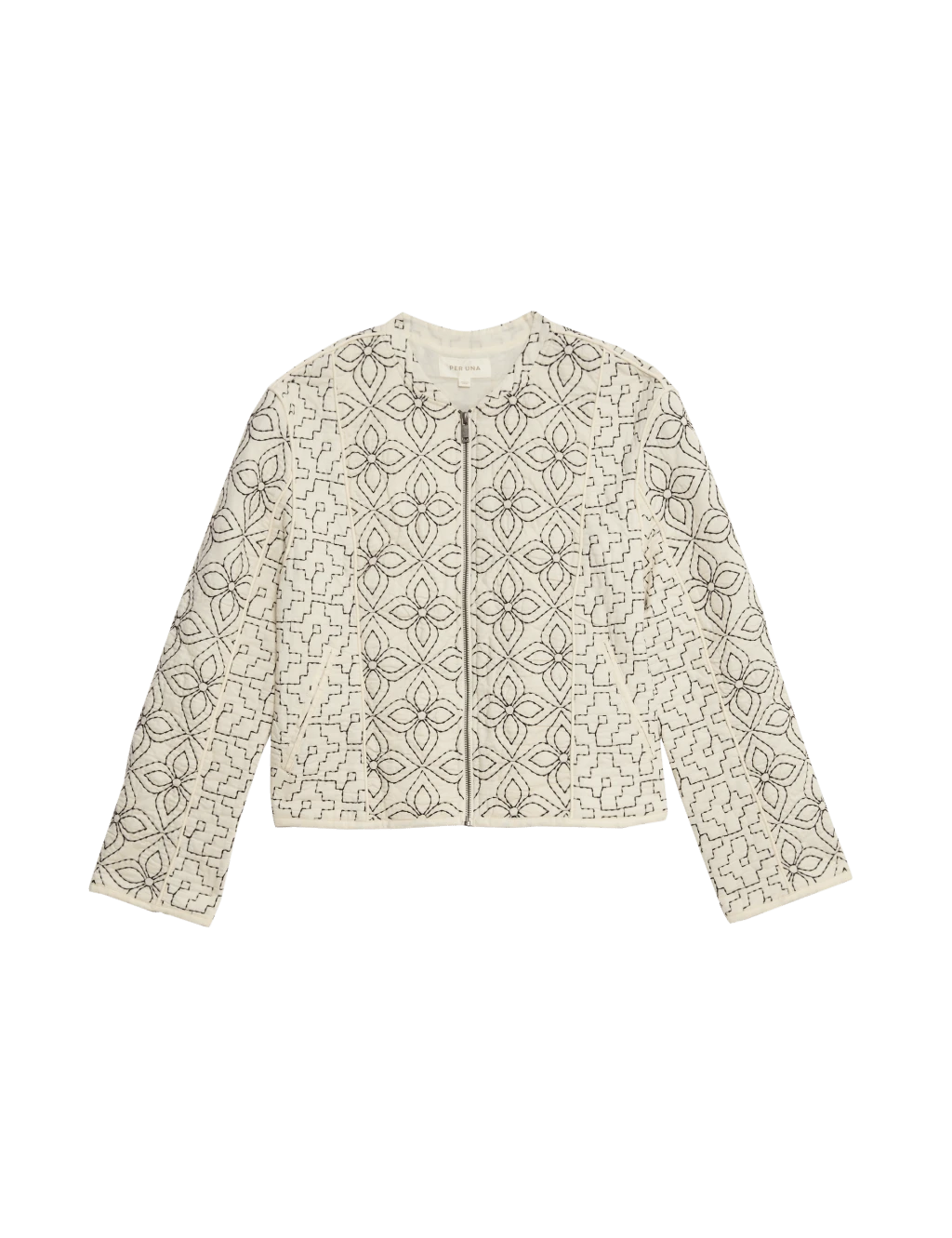 Pure Cotton Embroidered Quilted Jacket 11 Pure Cotton Embroidered Quilted Jacket - Image 9