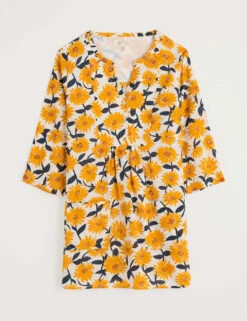 Pure Cotton Floral Notch Neck Tunic 16 Pure Cotton Floral Notch Neck Tunic -Marks and Spencer Shop pure cotton floral notch neck tunic 6