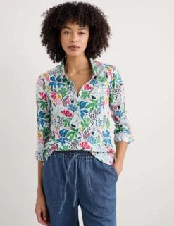 Pure Cotton Floral Shirt -Marks and Spencer Shop pure cotton floral shirt 6