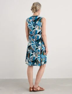 Pure Cotton Geometric Notch Neck Dress -Marks and Spencer Shop pure cotton geometric notch neck dress 6
