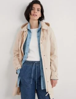 Waterproof Pure Cotton Hooded Longline Mac -Marks and Spencer Shop pure cotton hooded longline mac 10