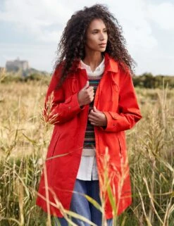 Waterproof Pure Cotton Hooded Longline Mac -Marks and Spencer Shop pure cotton hooded longline mac 5