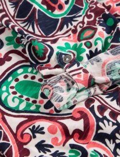 WHITE STUFF Pure Cotton Jersey Printed Shirt -Marks and Spencer Shop pure cotton jersey printed shirt 10