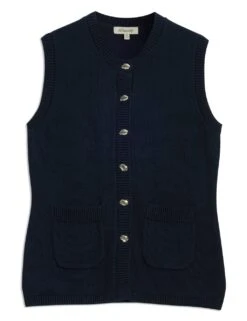 Pure Cotton Knitted Longline Waistcoat -Marks and Spencer Shop pure cotton knitted longline waistcoat 6