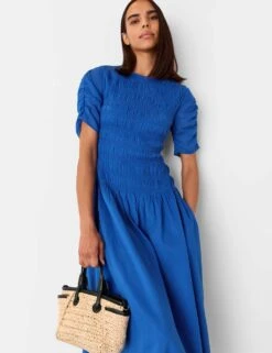 Whistles Pure Cotton Midi Skater Dress -Marks and Spencer Shop pure cotton midi skater dress 4