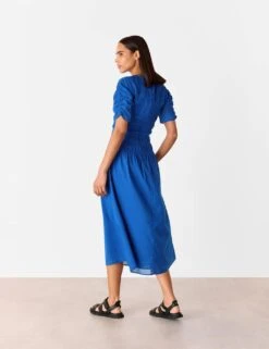 Whistles Pure Cotton Midi Skater Dress -Marks and Spencer Shop pure cotton midi skater dress 5
