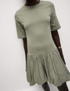 Pure Cotton Mini Drop Waist Dress -Marks and Spencer Shop pure cotton mini drop waist dress 13