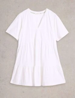 WHITE STUFF Pure Cotton Notch Neck Tunic -Marks and Spencer Shop pure cotton notch neck tunic 6