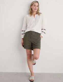 Pure Cotton Pocket Detail Mid Rise Shorts -Marks and Spencer Shop pure cotton pocket detail mid rise shorts 5