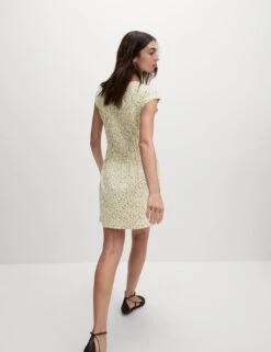 Pure Cotton Printed Mini Shirred Dress -Marks and Spencer Shop pure cotton printed mini shirred dress 7