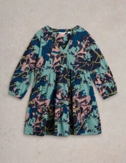 WHITE STUFF Pure Cotton Printed V-Neck Tunic 36 WHITE STUFF Pure Cotton Printed V-Neck Tunic -Marks and Spencer Shop pure cotton printed v neck tunic 16