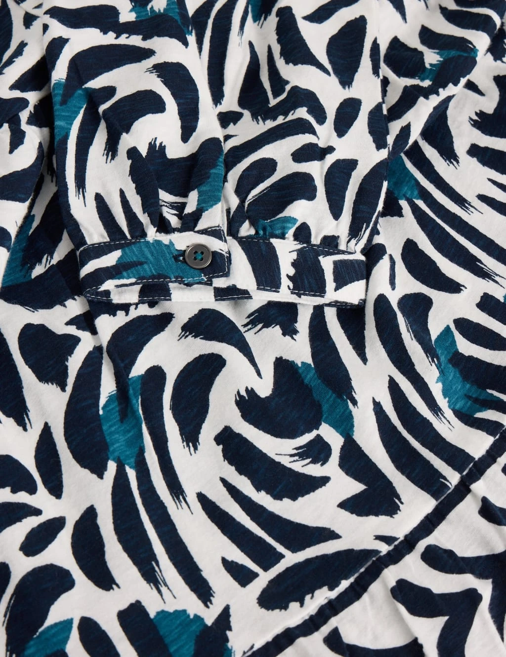 WHITE STUFF Pure Cotton Printed V-Neck Tunic 9 WHITE STUFF Pure Cotton Printed V-Neck Tunic - Image 7