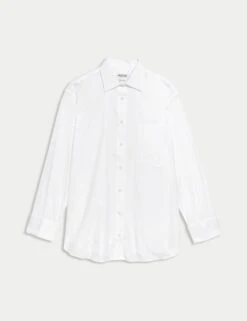 Jaeger Pure Cotton Double Cuff Relaxed Shirt -Marks and Spencer Shop pure cotton relaxed shirt 5