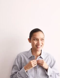 Jaeger Pure Cotton Double Cuff Relaxed Shirt -Marks and Spencer Shop pure cotton relaxed shirt 8