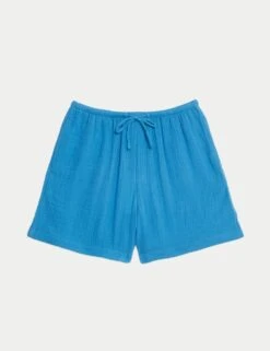 Pure Cotton Beach Shorts -Marks and Spencer Shop pure cotton shorts 3