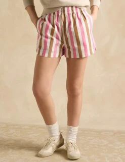 Joules Pure Cotton Striped Shorts -Marks and Spencer Shop pure cotton striped shorts 13
